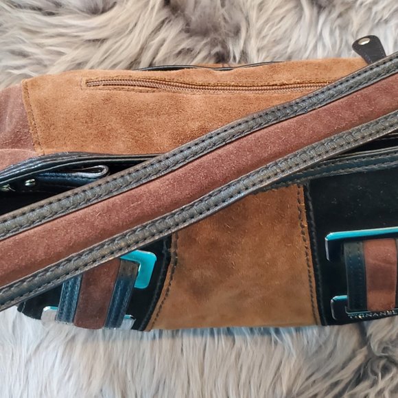 Tignanello Suede Hobo Bag in Excellent Condition - Picture 3 of 8